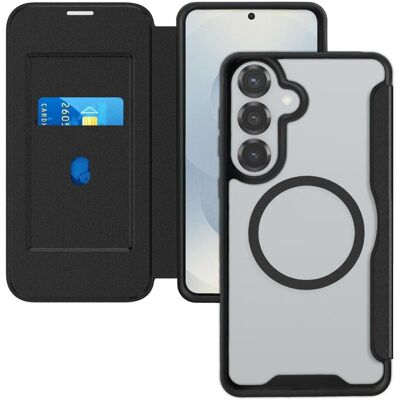 4smarts Urban Pro Flipcase (Samsung Galaxy S26), Coque pour téléphone portable, Noir, Transparent 4smarts Urban Pro Flipcase (Samsung Galaxy S26), Coque pour téléphone portable, Noir, Transparent