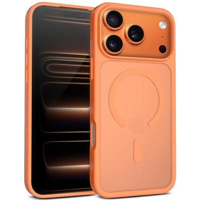 Crong Hybrid Matte Magnetic - MagSafe iPhone 17 Pro Max Case (Orange) (Apple iPhone 17 Pro Max), Coque pour téléphone portable, Transparent, Orange Crong Hybrid Matte Magnetic - MagSafe iPhone 17 Pro Max Case (Orange) (Apple iPhone 17 Pro Max), Coque pour téléphone portable, Transparent, Orange