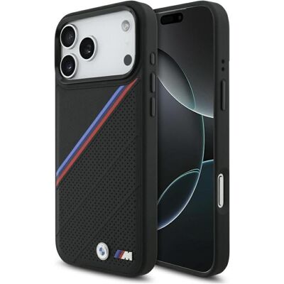 BMW Etui M Tricolor Metal Logo MagSafe do iPhone 17 Pro Max czarny (Apple iPhone 17 Pro Max), Coque pour téléphone portable, Noir BMW Etui M Tricolor Metal Logo MagSafe do iPhone 17 Pro Max czarny (Apple iPhone 17 Pro Max), Coque pour téléphone portable, Noir