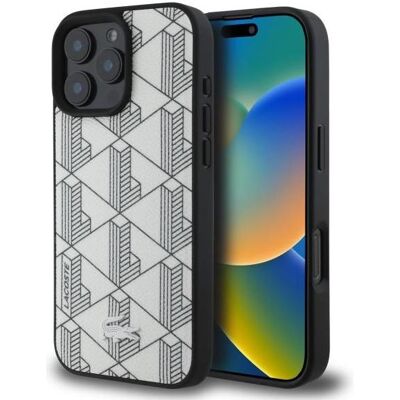 Lacoste LCHMP16XPBSH iPhone 16 Pro Max 6.9" étui rigide Mono Farine MagSafe (Apple iPhone 16 Pro Max), Coque pour téléphone portable, Blanc Lacoste LCHMP16XPBSH iPhone 16 Pro Max 6.9" étui rigide Mono Farine MagSafe (Apple iPhone 16 Pro Max), Coque pour téléphone portable, Blanc
