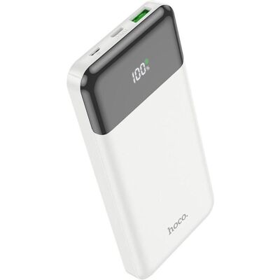 Hoco Power bank powerbank 10000 mAh PD QC3.0 3A 20W J102 white (10000 mAh, 20 W), Chargeur de secours, Blanc Hoco Power bank powerbank 10000 mAh PD QC3.0 3A 20W J102 white (10000 mAh, 20 W), Chargeur de secours, Blanc