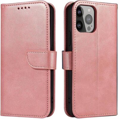 Hurtel Étui portefeuille avec support pour iPhone 15 Pro Max Magnet Case - Rose (Apple iPhone 15 Pro Max), Coque pour téléphone portable, Pink, Rose Hurtel Étui portefeuille avec support pour iPhone 15 Pro Max Magnet Case - Rose (Apple iPhone 15 Pro Max), Coque pour téléphone portable, Pink, Rose