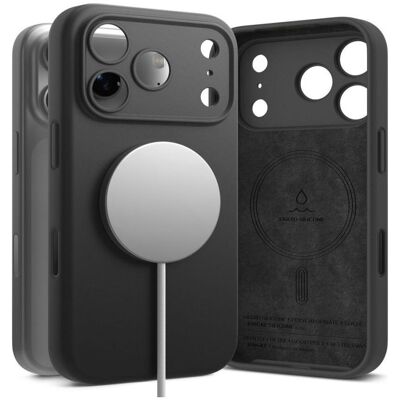 Ringke Coque en silicone magnétique Magsafe pour iPhone 18 Pro, noire (Apple iPhone 18 Pro), Coque pour téléphone portable, Noir Ringke Coque en silicone magnétique Magsafe pour iPhone 18 Pro, noire (Apple iPhone 18 Pro), Coque pour téléphone portable, Noir