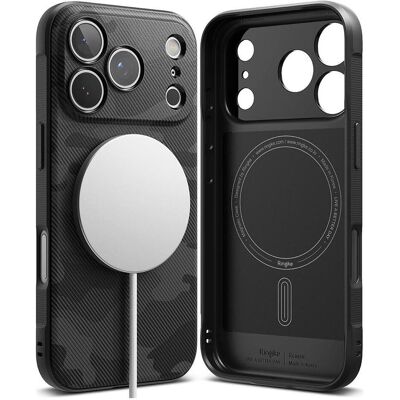 Ringke - Onyx MagSafe - iPhone 17 Pro Max - Camo Black (Apple iPhone 17 Pro Max), Coque pour téléphone portable, Vert Ringke - Onyx MagSafe - iPhone 17 Pro Max - Camo Black (Apple iPhone 17 Pro Max), Coque pour téléphone portable, Vert