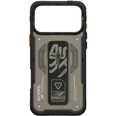 Skinarma Etui Aegis do iPhone 17 Pro Max Magnetic Charging + Grip Stand szary (Apple iPhone 17 Pro Max), Coque pour téléphone portable, Gris Skinarma Etui Aegis do iPhone 17 Pro Max Magnetic Charging + Grip Stand szary (Apple iPhone 17 Pro Max), Coque pour téléphone portable, Gris
