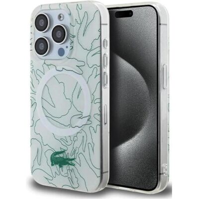 Lacoste LCHMP15XUREH iPhone 15 Pro Max 6.7" biały/white étui rigide double couche à répétition MagSafe (Apple iPhone 15 Pro Max), Coque pour téléphone portable, Blanc, Multicolore Lacoste LCHMP15XUREH iPhone 15 Pro Max 6.7" biały/white étui rigide double couche à répétition MagSafe (Apple iPhone 15 Pro Max), Coque pour téléphone portable, Blanc, Multicolore