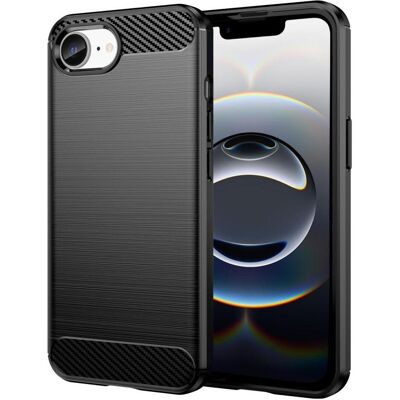 Screenguard Carbon Brushed Soft TPU Hülle (Apple iPhone 16e), Coque pour téléphone portable, Noir, Gris Screenguard Carbon Brushed Soft TPU Hülle (Apple iPhone 16e), Coque pour téléphone portable, Noir, Gris