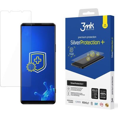 Sony Xperia 1 III 5G Silver Protect+ Protecteur d'Écran Antimicrobien Sony Xperia 1 III 5G Silver Protect+ Protecteur d'Écran Antimicrobien