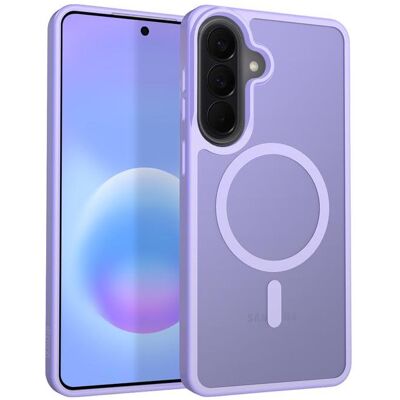 Crong Hybrid Matte Magnetic - Etui MagSafe Samsung Galaxy A57 (lawendowy) (Samsung Galaxy A57), Coque pour téléphone portable, Transparent Crong Hybrid Matte Magnetic - Etui MagSafe Samsung Galaxy A57 (lawendowy) (Samsung Galaxy A57), Coque pour téléphone portable, Transparent