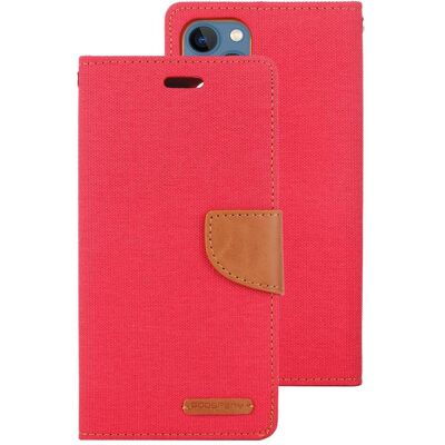 Mercury iPhone 14 Plus - Étui en tissu Canvas rouge (Apple iPhone 14 Plus), Coque pour téléphone portable, Rouge, Multicolore Mercury iPhone 14 Plus - Étui en tissu Canvas rouge (Apple iPhone 14 Plus), Coque pour téléphone portable, Rouge, Multicolore