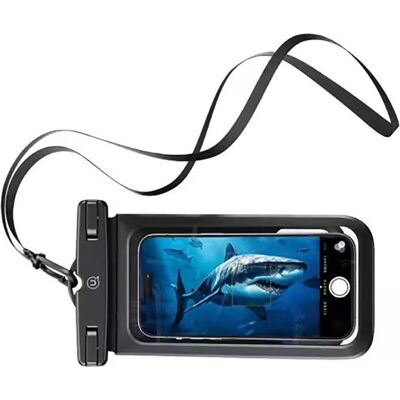 Usams Etui wodoodporne podwójne 6.7" IP68 czarny/black FSD1401 (YD014) (Universel), Coque pour téléphone portable, Noir Usams Etui wodoodporne podwójne 6.7" IP68 czarny/black FSD1401 (YD014) (Universel), Coque pour téléphone portable, Noir