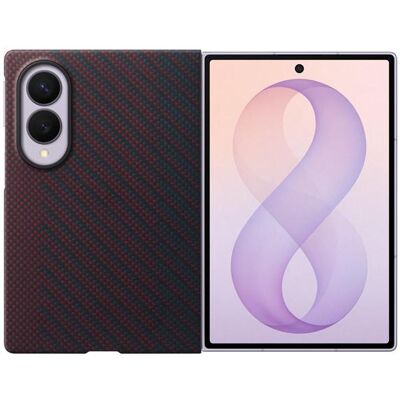 Carbon Magnet Case (Samsung Galaxy Z Fold8), Coque pour téléphone portable, Violet, Rouge Carbon Magnet Case (Samsung Galaxy Z Fold8), Coque pour téléphone portable, Violet, Rouge