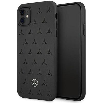 Mercedes MEHCN61PSQBK iPhone 11 6,1" / Xr czarny/black étui rigide en cuir Motif étoiles (Apple iPhone 11, Apple iPhone XR), Coque pour téléphone portable, Noir Mercedes MEHCN61PSQBK iPhone 11 6,1" / Xr czarny/black étui rigide en cuir Motif étoiles (Apple iPhone 11, Apple iPhone XR), Coque pour téléphone portable, Noir