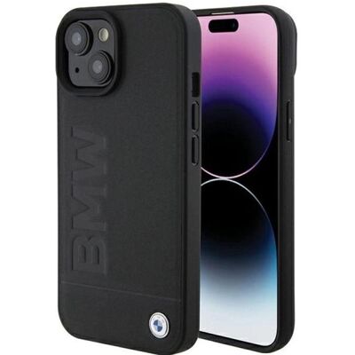 BMW BMHMP15MSLLBK iPhone 15 Plus 6.7" czarny/black MagSafe Leather Hot Stamp (Apple iPhone 15 Plus), Coque pour téléphone portable, Noir BMW BMHMP15MSLLBK iPhone 15 Plus 6.7" czarny/black MagSafe Leather Hot Stamp (Apple iPhone 15 Plus), Coque pour téléphone portable, Noir