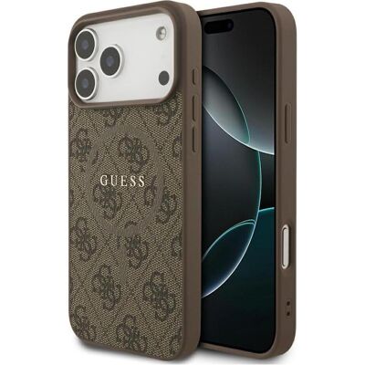 Guess - 4G Ring Classic Logo MagSafe (GUHMP17XG4GFRW) - iPhone 17 Pro Max - Brown (Apple iPhone 17 Pro Max), Coque pour téléphone portable, Marron Guess - 4G Ring Classic Logo MagSafe (GUHMP17XG4GFRW) - iPhone 17 Pro Max - Brown (Apple iPhone 17 Pro Max), Coque pour téléphone portable, Marron