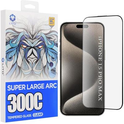 Lito - D+ Max 300C - iPhone 15 Pro Max - Clear (Apple iPhone 15 Pro Max), Téléphone portable : film de protection, Transparent Lito - D+ Max 300C - iPhone 15 Pro Max - Clear (Apple iPhone 15 Pro Max), Téléphone portable : film de protection, Transparent