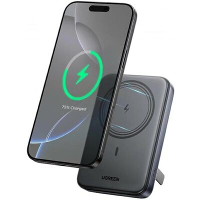 Ugreen 10000mAh Magnetic Wireless Power Bank 20W PD Entrée/Sortie USB-C 7.5W Wireless Charging Powerbank... (10000 mAh, 20 W, 36 Wh), Chargeur de secours, Noir Ugreen 10000mAh Magnetic Wireless Power Bank 20W PD Entrée/Sortie USB-C 7.5W Wireless Charging Powerbank... (10000 mAh, 20 W, 36 Wh), Chargeur de secours, Noir