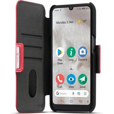 Wallet Case Series (Doro 8100, Doro 8200), Coque pour téléphone portable, Rouge Wallet Case Series (Doro 8100, Doro 8200), Coque pour téléphone portable, Rouge