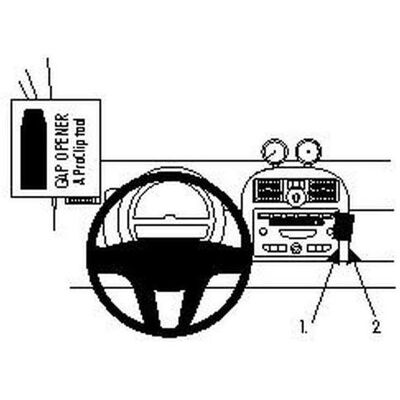 Brodit 854246 Support voiture Smart ForTwo 08-10, Support pour smartphone, Noir Brodit 854246 Support voiture Smart ForTwo 08-10, Support pour smartphone, Noir