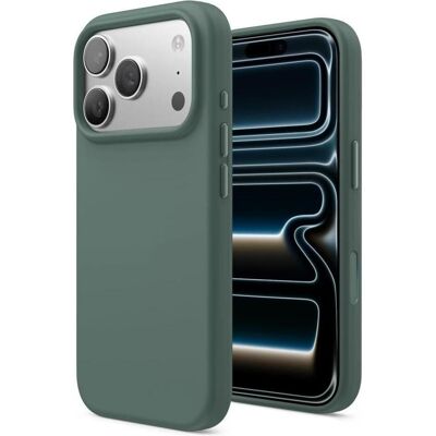 Screenguard Liquid Silicone Midnight Case (Apple iPhone 17 Pro Max), Coque pour téléphone portable, Vert Screenguard Liquid Silicone Midnight Case (Apple iPhone 17 Pro Max), Coque pour téléphone portable, Vert