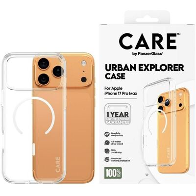 PanzerGlass Combat urbain (Apple iPhone 17 Pro Max), Coque pour téléphone portable, Blanc, Transparent PanzerGlass Combat urbain (Apple iPhone 17 Pro Max), Coque pour téléphone portable, Blanc, Transparent