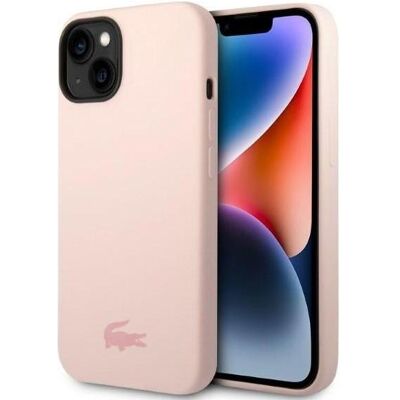 Lacoste LCHCP14SSI iPhone 14 6,1" jasnoróżowy/rose pâle étui rigide en silicone (Apple iPhone 13, Apple iPhone 14, Apple iPhone 15), Coque pour téléphone portable, Pink Lacoste LCHCP14SSI iPhone 14 6,1" jasnoróżowy/rose pâle étui rigide en silicone (Apple iPhone 13, Apple iPhone 14, Apple iPhone 15), Coque pour téléphone portable, Pink