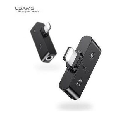 Usams Adaptateur SJ385 Lightning+3.5mm Charging&Audio (Lightning, Jack 3.5mm, Lightning), Adaptateur pour appareils mobiles, Noir Usams Adaptateur SJ385 Lightning+3.5mm Charging&Audio (Lightning, Jack 3.5mm, Lightning), Adaptateur pour appareils mobiles, Noir