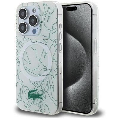 Lacoste LCHMP15XUREH iPhone 15 Pro Max 6.7" biały/white étui rigide double couche à répétition MagSafe (Apple iPhone 15 Pro Max), Coque pour téléphone portable, Blanc, Multicolore Lacoste LCHMP15XUREH iPhone 15 Pro Max 6.7" biały/white étui rigide double couche à répétition MagSafe (Apple iPhone 15 Pro Max), Coque pour téléphone portable, Blanc, Multicolore