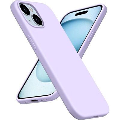 Screenguard Apple iPhone 15 Plus Liquid Silicone Case Étui (Apple iPhone 15 Plus), Coque pour téléphone portable, Violet Screenguard Apple iPhone 15 Plus Liquid Silicone Case Étui (Apple iPhone 15 Plus), Coque pour téléphone portable, Violet