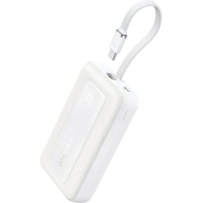 Anker Zolo (10000 mAh, 30 W), Chargeur de secours, Blanc Anker Zolo (10000 mAh, 30 W), Chargeur de secours, Blanc