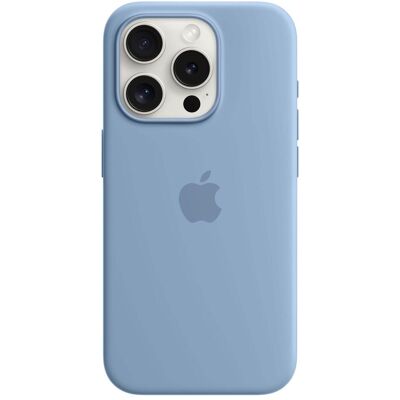 Etui en silicone avec MagSafe (Apple iPhone 15 Pro), Coque pour téléphone portable, Bleu Etui en silicone avec MagSafe (Apple iPhone 15 Pro), Coque pour téléphone portable, Bleu
