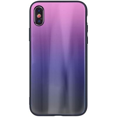 iLike iPhone XR étui en verre Aurora (Apple iPhone XR), Coque pour téléphone portable, Pink, Noir iLike iPhone XR étui en verre Aurora (Apple iPhone XR), Coque pour téléphone portable, Pink, Noir