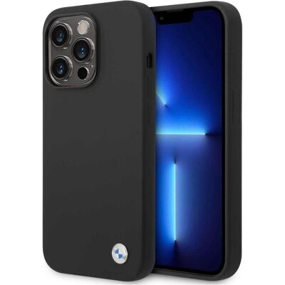 BMW BMHCP15LSILBK iPhone 15 Pro 6.1" czarny/black Silicone Metal Logo (Apple iPhone 15 Pro), Coque pour téléphone portable, Noir BMW BMHCP15LSILBK iPhone 15 Pro 6.1" czarny/black Silicone Metal Logo (Apple iPhone 15 Pro), Coque pour téléphone portable, Noir