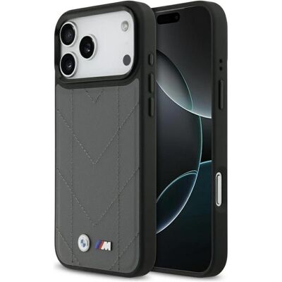 BMW Case M Quilted Logo MagSafe for iPhone 17 Pro Max anthracite (Apple iPhone 17 Pro Max), Coque pour téléphone portable, Argent, Gris BMW Case M Quilted Logo MagSafe for iPhone 17 Pro Max anthracite (Apple iPhone 17 Pro Max), Coque pour téléphone portable, Argent, Gris
