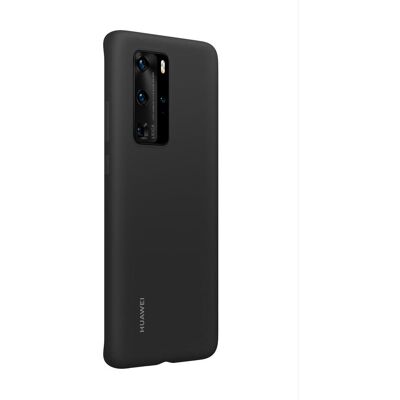 Coque en silicone Huawei P40 Pro - Noir Coque en silicone Huawei P40 Pro - Noir