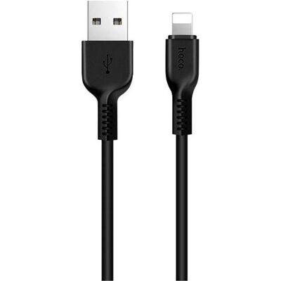 Hoco - Câble de données Flash (X20) - USB-A vers Lightning, 10W, 2.4A, 1.0m - Noir (1 m, 10 W), Câble USB Hoco - Câble de données Flash (X20) - USB-A vers Lightning, 10W, 2.4A, 1.0m - Noir (1 m, 10 W), Câble USB