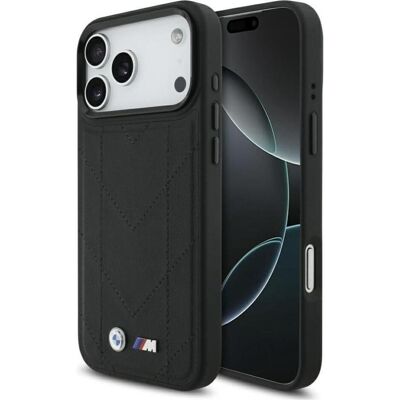 BMW M Quilted Logo (Apple iPhone 17 Pro Max), Coque pour téléphone portable, Noir BMW M Quilted Logo (Apple iPhone 17 Pro Max), Coque pour téléphone portable, Noir