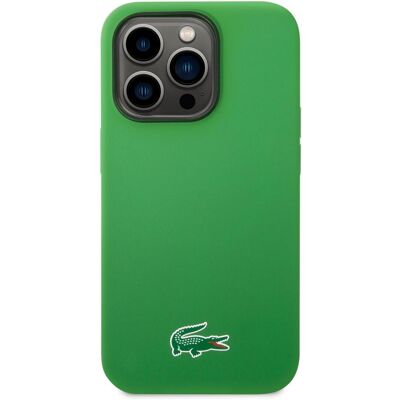 Lacoste LCHMP15LSLON iPhone 15 Pro 6.1" zielony/green étui rigide Silicone MagSafe (Apple iPhone 15 Pro), Coque pour téléphone portable, Vert Lacoste LCHMP15LSLON iPhone 15 Pro 6.1" zielony/green étui rigide Silicone MagSafe (Apple iPhone 15 Pro), Coque pour téléphone portable, Vert