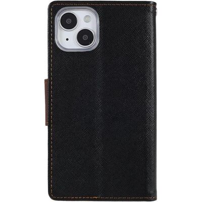 Mercury iPhone 14 Plus - Goospery Fancy Étui noir/marron (Apple iPhone 14 Plus), Coque pour téléphone portable, Noir, Marron Mercury iPhone 14 Plus - Goospery Fancy Étui noir/marron (Apple iPhone 14 Plus), Coque pour téléphone portable, Noir, Marron