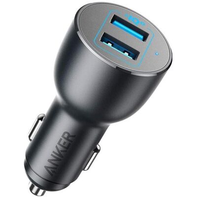 Chargeur voiture Anker PowerDrive III, 36W, QC 3.0, Double USB, Noir Chargeur voiture Anker PowerDrive III, 36W, QC 3.0, Double USB, Noir