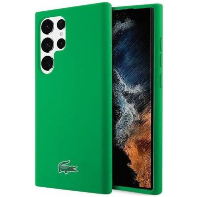 Lacoste LCHCS23LSLON S23 Ultra S918 zielony/green étui rigide Silicone (Samsung Galaxy S23 Ultra), Coque pour téléphone portable, Vert Lacoste LCHCS23LSLON S23 Ultra S918 zielony/green étui rigide Silicone (Samsung Galaxy S23 Ultra), Coque pour téléphone portable, Vert