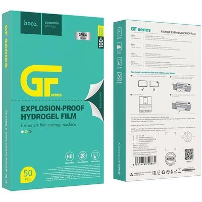 Hoco G006 HD PHONE HYDROGEL FILM TRANSPARENT 50 PC (Universel), Téléphone portable : film de protection, Transparent Hoco G006 HD PHONE HYDROGEL FILM TRANSPARENT 50 PC (Universel), Téléphone portable : film de protection, Transparent