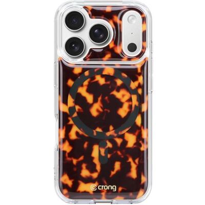 Crong Deluxe MAG Cover - Etui iPhone 17 Pro Max MagSafe (Tortoise) (Apple iPhone 17 Pro Max), Coque pour téléphone portable, Marron, Transparent Crong Deluxe MAG Cover - Etui iPhone 17 Pro Max MagSafe (Tortoise) (Apple iPhone 17 Pro Max), Coque pour téléphone portable, Marron, Transparent