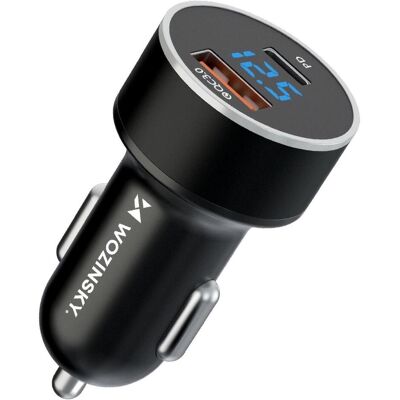 Chargeur auto Wozinsky WDCCAC - USB-C & USB-A - 36W - Noir Chargeur auto Wozinsky WDCCAC - USB-C & USB-A - 36W - Noir