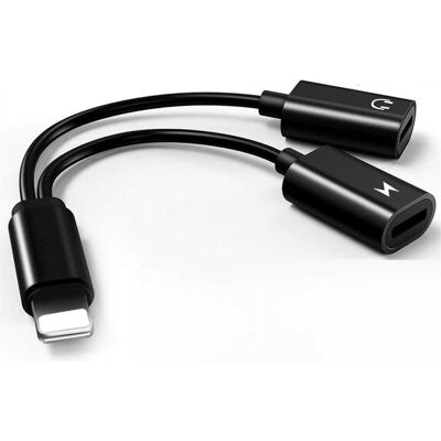 PowerGuard Adaptateur Lightning Casque audio et chargeur Câble répartiteur iPhone (Lightning, Lightning), Adaptateur pour appareils mobiles, Noir PowerGuard Adaptateur Lightning Casque audio et chargeur Câble répartiteur iPhone (Lightning, Lightning), Adaptateur pour appareils mobiles, Noir