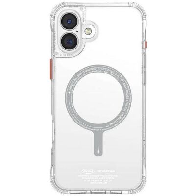 Skinarma case Saido iPhone 16 6.1" Magnetic Charging clear (Apple iPhone 16), Coque pour téléphone portable, Transparent Skinarma case Saido iPhone 16 6.1" Magnetic Charging clear (Apple iPhone 16), Coque pour téléphone portable, Transparent