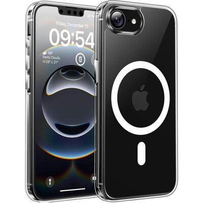 Screenguard Étui magnétique Apple iPhone 16e Clear Case MagSafe Cover (Apple iPhone 16e), Coque pour téléphone portable, Transparent Screenguard Étui magnétique Apple iPhone 16e Clear Case MagSafe Cover (Apple iPhone 16e), Coque pour téléphone portable, Transparent
