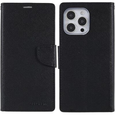 Mercury iPhone 14 Pro Max - Goospery Fancy Étui noir (Apple iPhone 14 Pro Max), Coque pour téléphone portable, Noir Mercury iPhone 14 Pro Max - Goospery Fancy Étui noir (Apple iPhone 14 Pro Max), Coque pour téléphone portable, Noir