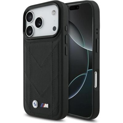 BMW Etui M Quilted Logo MagSafe do iPhone 17 Pro czarny (Apple iPhone 17 Pro), Coque pour téléphone portable, Noir BMW Etui M Quilted Logo MagSafe do iPhone 17 Pro czarny (Apple iPhone 17 Pro), Coque pour téléphone portable, Noir