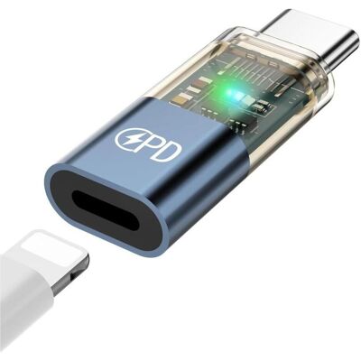 PowerGuard LightToC Lightning Adaptateur de charge et de synchronisation USB-C Power Delivery PD (USB-C, Lightning), Adaptateur pour appareils mobiles, Gris PowerGuard LightToC Lightning Adaptateur de charge et de synchronisation USB-C Power Delivery PD (USB-C, Lightning), Adaptateur pour appareils mobiles, Gris